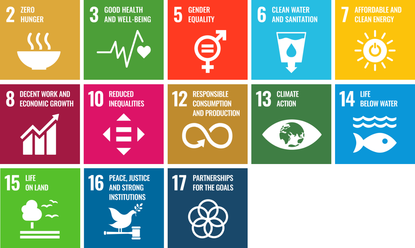 Bild med FN's globala mål